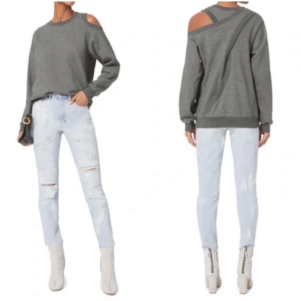 NWT A.L.C. Grey Covell Split Back Sweatshirt